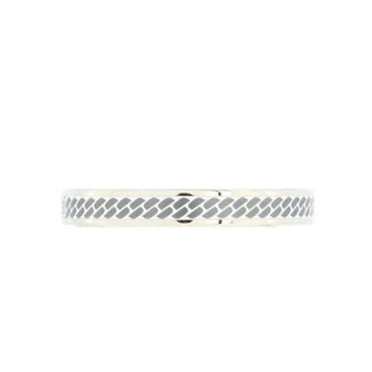 Hermes Bangle Bracelet Printed Enamel Narrow