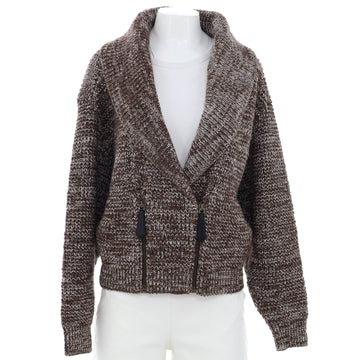 Louis Vuitton Women's Zip Up Shawl Cardigan Wool Blend