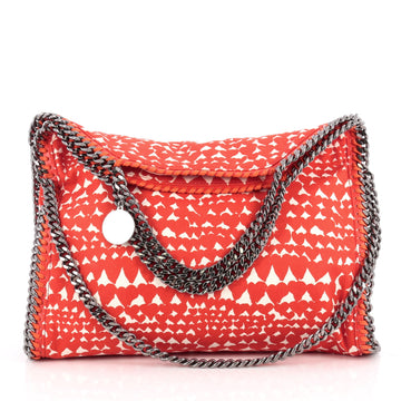 Stella McCartney Falabella Fold Over Bag Printed Canvas Red
