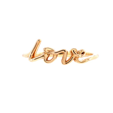 Tiffany & Co. Paloma's Graffiti Love Ring 18K Rose Gold Small