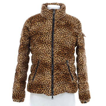 Moncler Women's Bady Hooded Jacket Quilted Printed Cotton with Down