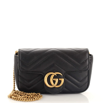 Gucci GG Marmont Flap Bag Matelasse Leather Super Mini