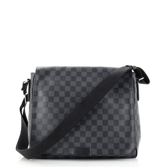 Louis Vuitton Damier Graphite District MM Messenger Crossbody Bag