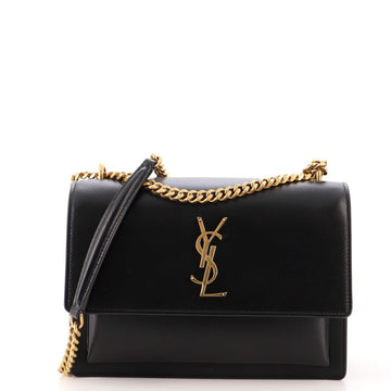 Saint Laurent Sunset Crossbody Bag Leather Medium