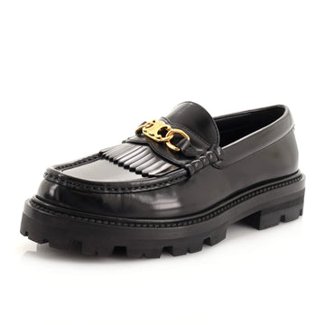Celine Women's Triomphe Chain Margaret Loafers Leather