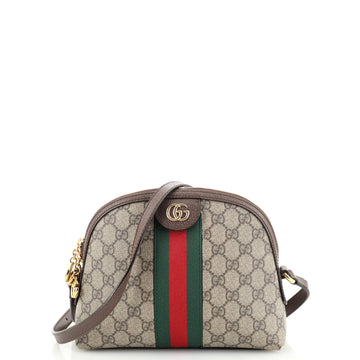 Gucci Ophidia Dome Shoulder Bag GG Coated Canvas Small