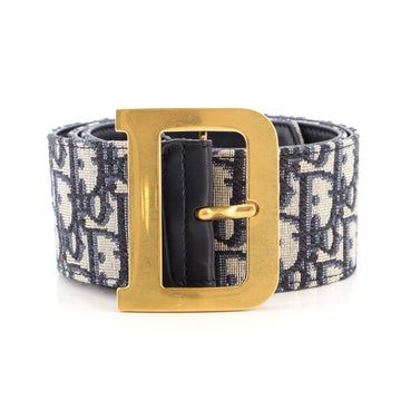 Christian Dior Diorquake Belt Oblique Canvas Extra Wide