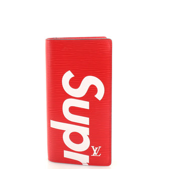 Louis Vuitton Brazza Wallet Limited Edition Supreme Epi Leather