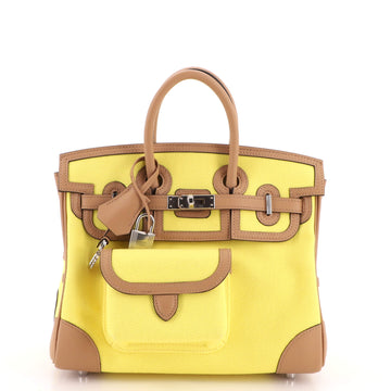 Hermes Cargo Birkin Bag Canvas and Swift 25