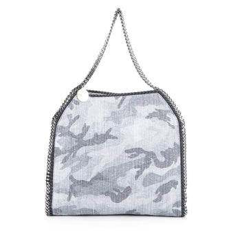Stella McCartney Falabella Tote Printed Canvas Small Blue