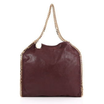 Stella McCartney Falabella Tote Shaggy Deer Small Red