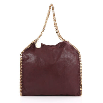 Stella McCartney Falabella Tote Shaggy Deer Small Red