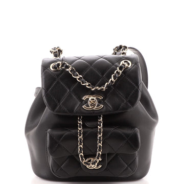 Chanel Duma Drawstring Backpack Quilted Lambskin Small