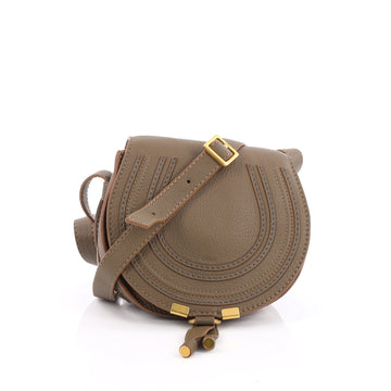 Chloe Marcie Crossbody Bag Leather Small Green 1944902
