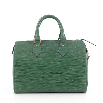 Louis Vuitton Speedy Handbag Epi Leather 25 Green