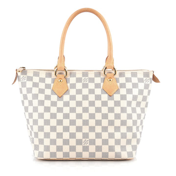 Louis Vuitton Saleya Handbag Damier PM White 