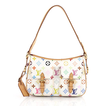 Louis Vuitton Lodge Handbag Monogram Multicolor PM White 1945008