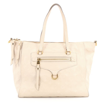 Louis Vuitton Lumineuse Handbag Monogram Empreinte Leather PM White 1945011
