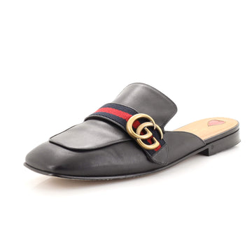 Gucci Women's GG Web Peyton Mules Leather