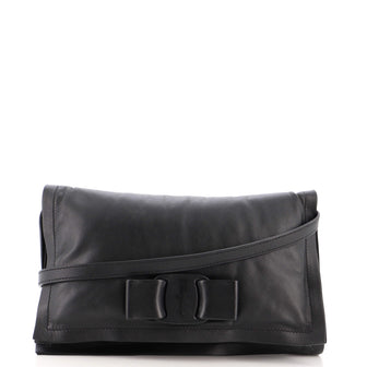 Salvatore Ferragamo Viva Bow Flap Bag Leather Mini