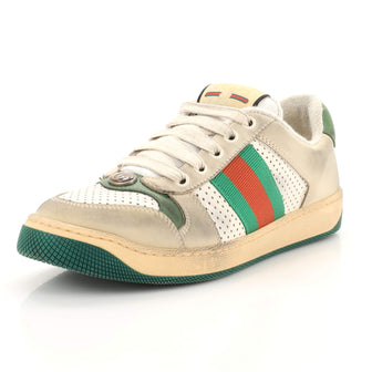 Gucci Screener Sneakers Fabric and Leather