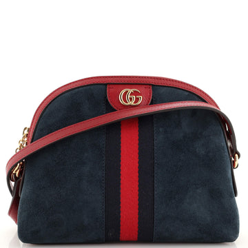 Gucci Ophidia Dome Shoulder Bag Suede Small