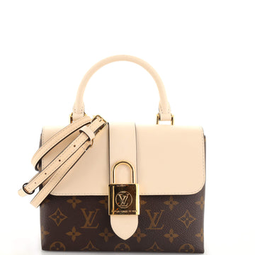 Louis Vuitton Locky Handbag Monogram Canvas with Leather BB