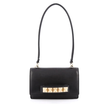 Valentino Va Va Voom Flap Shoulder Bag Leather Mini Black