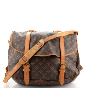 Louis Vuitton Saumur Handbag Monogram Canvas 43