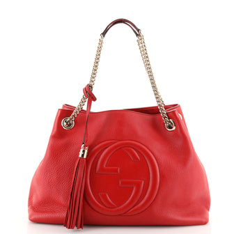 Gucci Soho Chain Strap Shoulder Bag Leather Medium