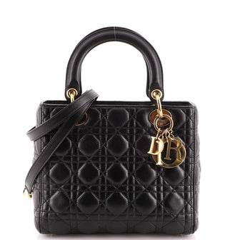 Christian Dior Lady Dior Bag Cannage Quilt Lambskin Medium