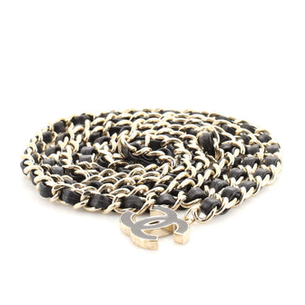 Chanel CC Charm Double Chain Belt Metal and Leather