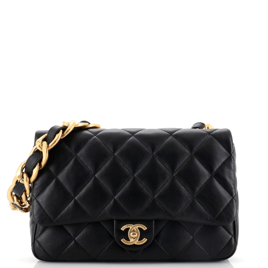 Chanel Funky Town Flap Bag Quilted Lambskin Large Black 1946351