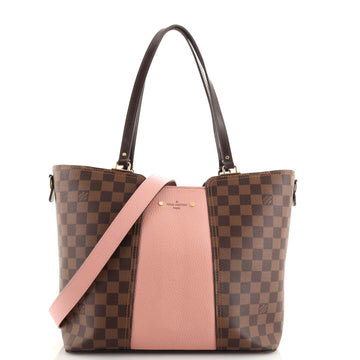 Louis Vuitton Jersey Handbag Damier with Leather
