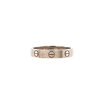 Cartier Love Wedding Band Ring 18K White Gold