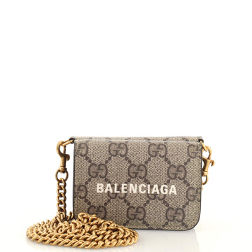Gucci x Balenciaga The Hacker Project Wallet on Chain GG Coated Canvas