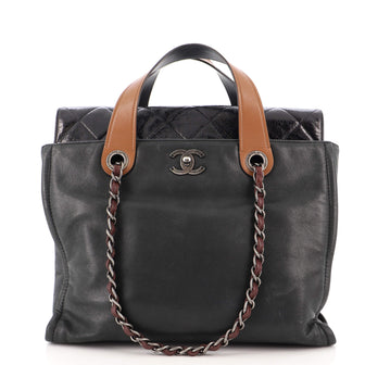 Chanel In the Mix Portobello Soft Tote Quilted Iridescent Calfskin