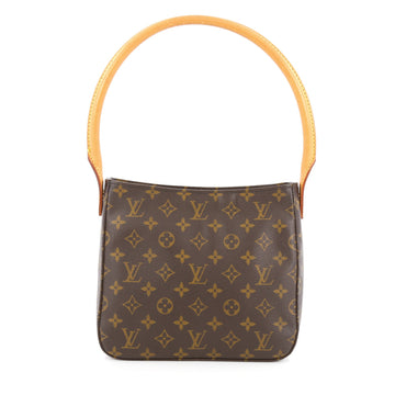 Louis Vuitton Looping Handbag Monogram Canvas MM Brown 1946903