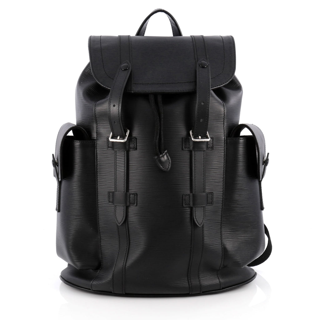 Louis Vuitton Christopher Black Epi Leather Backpack