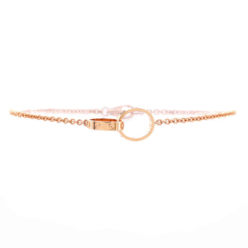 Cartier Love Interlocking Bracelet 18K Rose Gold