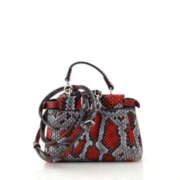 Fendi Peekaboo Bag Python Micro
