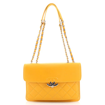 Chanel CC Box Flap Bag Quilted Caviar Small