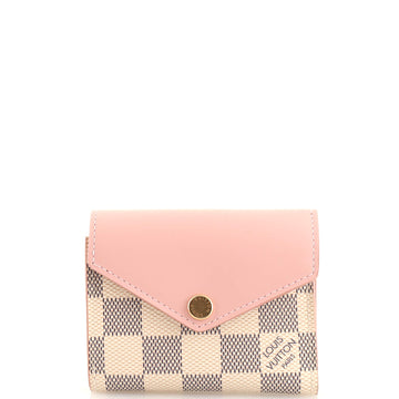 Louis Vuitton Zoe Wallet Damier and Leather