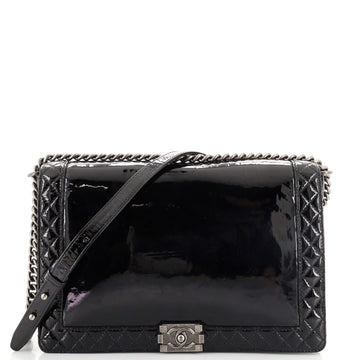 Chanel Reverso Boy Flap Bag Patent Large