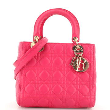 Christian Dior Lady Dior Bag Cannage Quilt Lambskin Medium