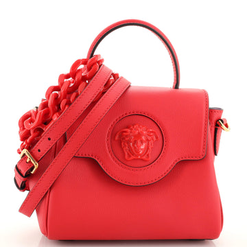 Versace La Medusa Top Handle Bag Leather Small