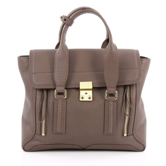 3.1 Phillip Lim Pashli Satchel Leather Medium Brown