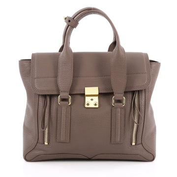 3.1 Phillip Lim Pashli Satchel Leather Medium Brown