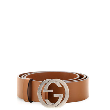 Gucci Interlocking G Belt (Outlet) Leather Wide