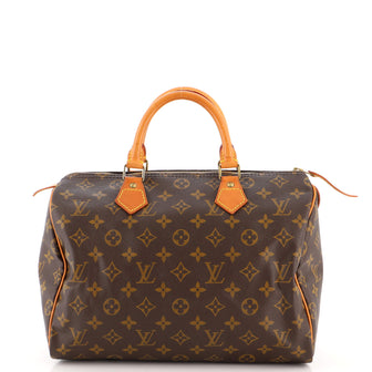 Louis Vuitton Speedy Handbag Monogram Canvas 30